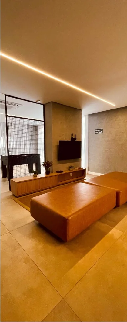 Espaço de convivência com TV