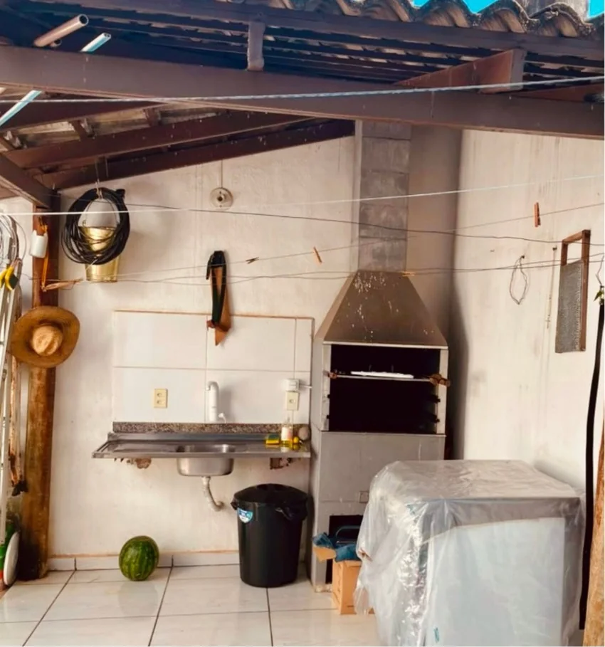 Área gourmet com churrasqueira